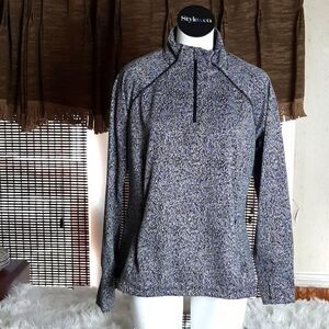Avia  Lite Black &  White ‎ Polyester Spandex Jacket L